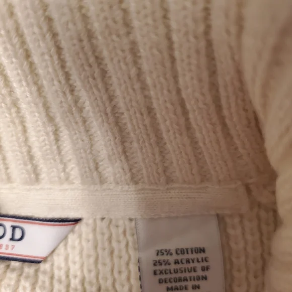Izod Cotton Blend 1/4 Zip Sweater - Picture 3 of 4